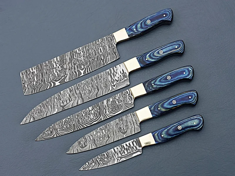 Damascus Steel Chef's Knife Set