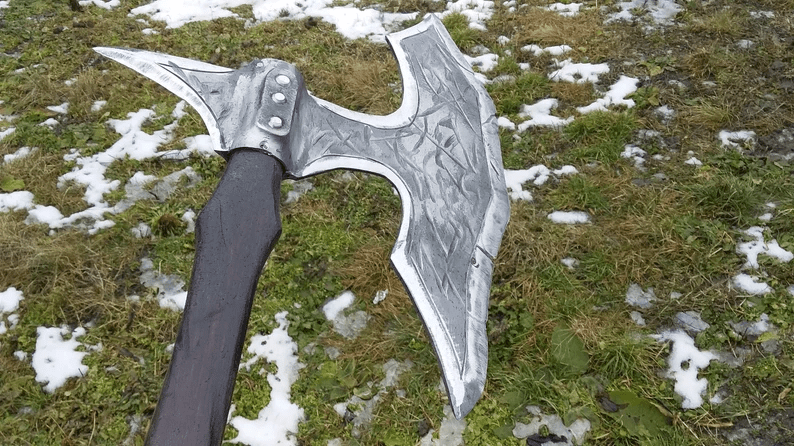 Medieval Executioner's Carbon Steel Battle Axe