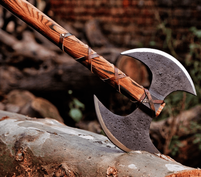 Masterpiece Carbon Steel Twin-Blade Axe