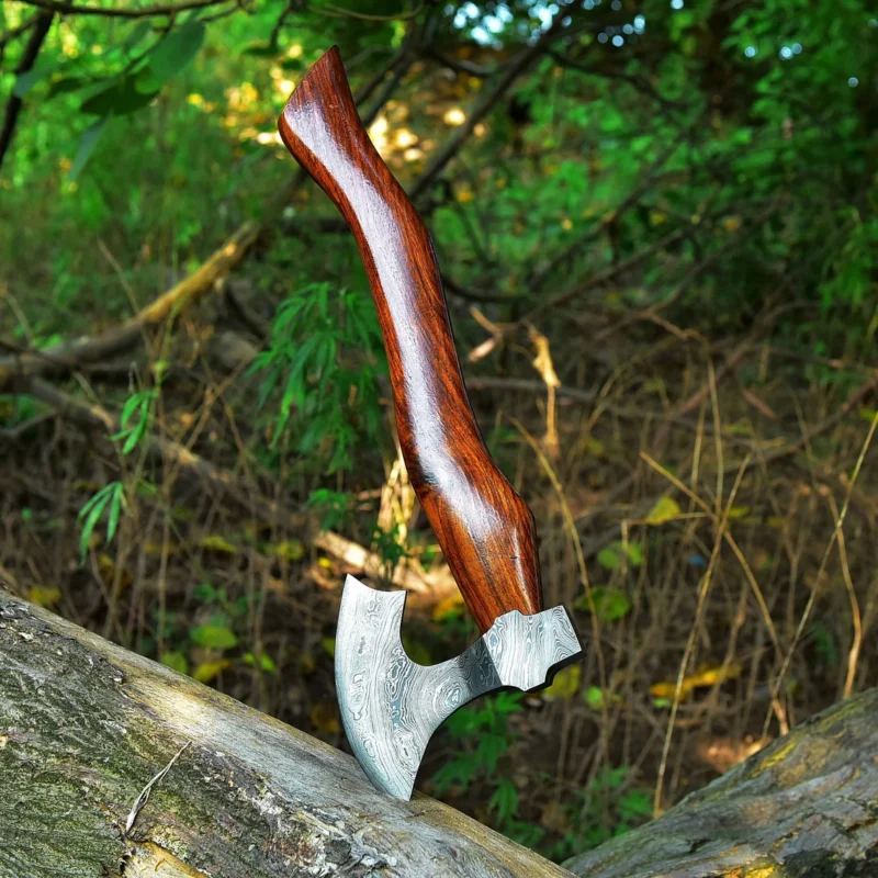 Damascus Steel Tomahawk Axe