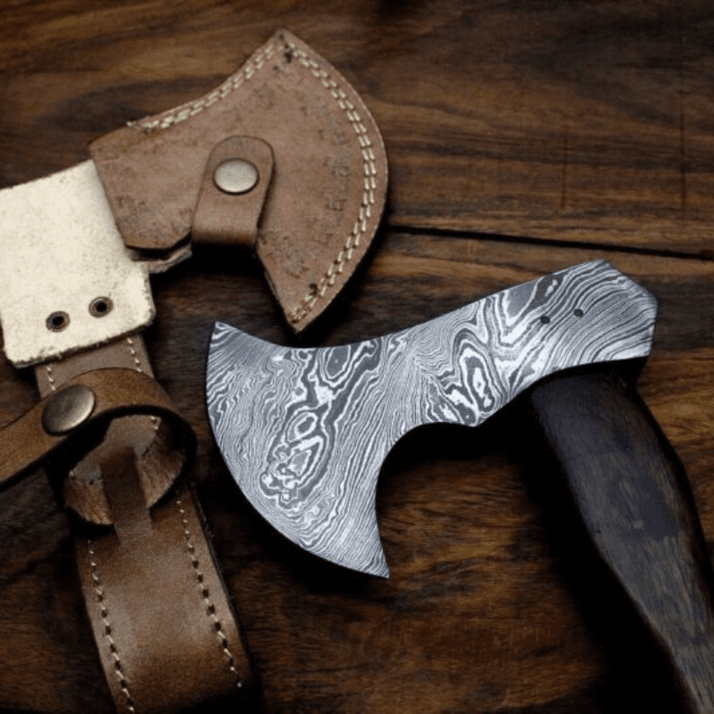 Handmade Damascus Steel Viking Axe