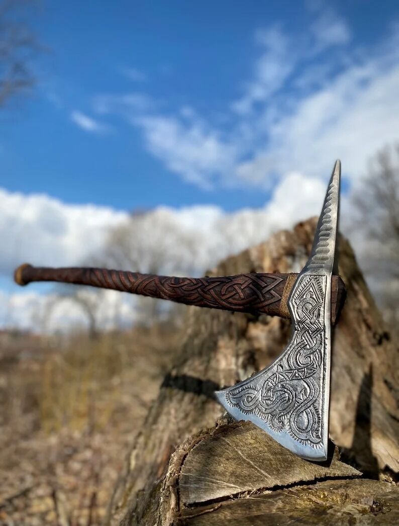 Kievan Rus Heritage Handcrafted Medieval Axe